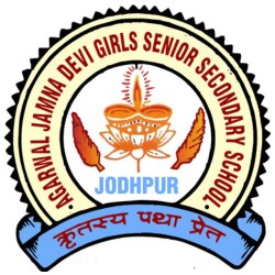 AJDG School logo — Nursery-V Co-ed (Hindi Medium), VI-XII Girls (English/Hindi Medium) (RBSE, Jodhpur)