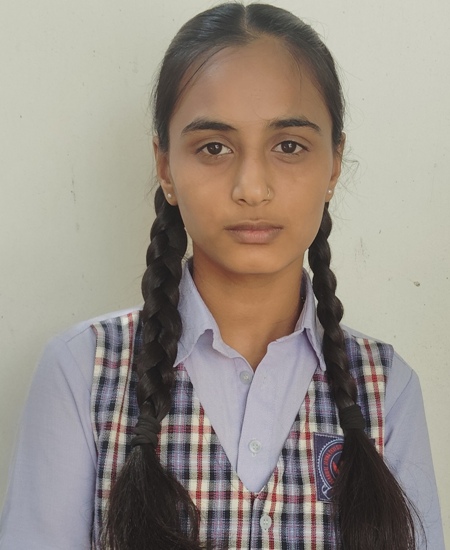 Priyanshi Jangid Class XII (85.6%) RBSE Board 2025-26